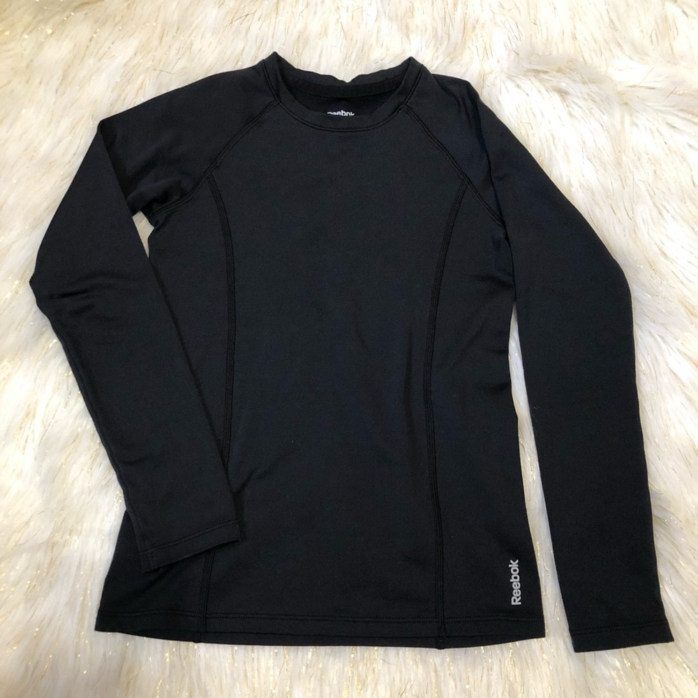 Reebok Children Girls Black Long sleeves Top kids size 10/12